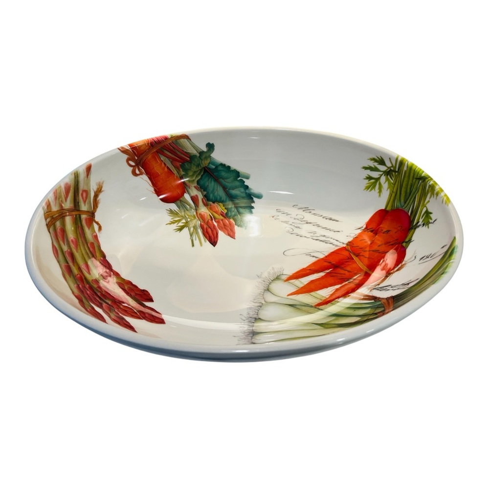Effetti d’Arte Italy 14” Oval Vegetable Serving Bowl Handmade Italian Ceramic